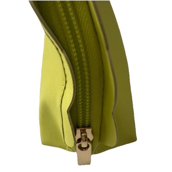 Nordstrom Beauty Bright Lime Cosmetic Makeup Bag w Zipper - Picture 3 of 7